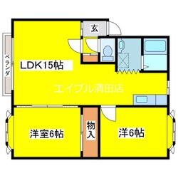 リバージュたなかの物件間取画像